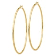 thumbnail image 2 of 14K Yellow Gold Earring Hoop Women'S 75 mm Earrings, 2 of 3