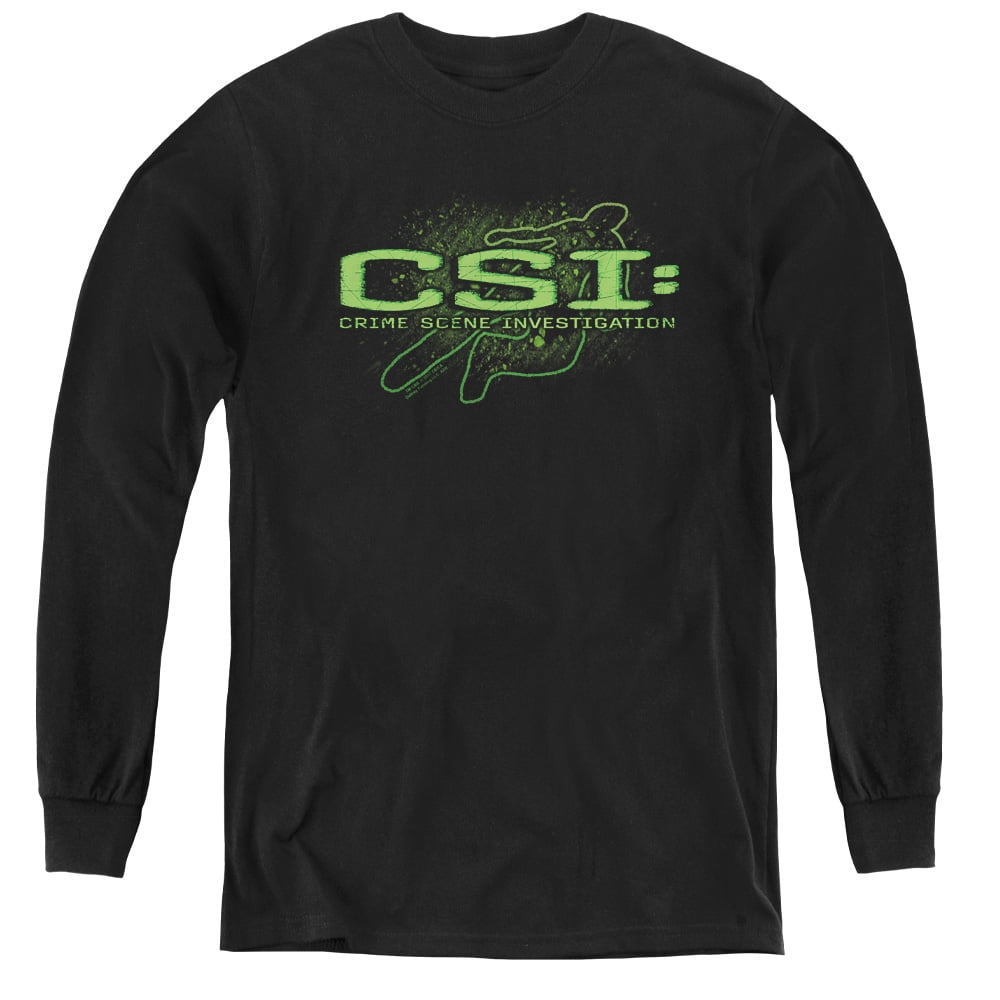 Csi - Sketchy Shadow - Youth Long Sleeve Shirt - Small