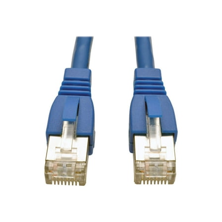 Tripp Lite 10ft Augmented Cat6a Shielded Snagless 10G Certified Blue Patch Cable