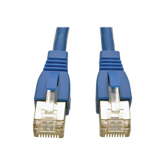 Tripp Lite 10ft Augmented Cat6a Shielded Snagless 10G Certified Blue Patch Cable