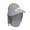Gray, variant on USB Chargeable Fan Hat Removable Neck Cover Sunproof Hat for Outdoor Activity