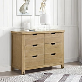 Baby Relax Macy 6 Drawer Dresser Natural Rustic Walmart Com