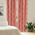 thumbnail image 2 of Ambesonne Boho Window Curtains, Talavera Inspire Pattern, Each 28" W x 63" L, Burnt Sienna Seafoam, 2 of 4