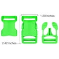 thumbnail image 2 of 50 - 3/4 inch Hot Green YKK Contoured Side Release Plastic Buckle, 2 of 2