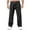 #393-Black, variant on Men's Straight Leg Pants, Solid Color Washed, Comfort Fit for Casual Daily Use