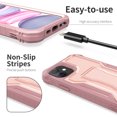 thumbnail image 3 of ExoGuard For iPhone 11 Case, Phone Case with Screen Protector and Kickstand (Pink), 3 of 7