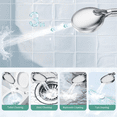 thumbnail image 3 of Filtered Shower Head with Handheld, High Pressure 9 Spray Mode Chrome Showerhead with 4 Filters, Detachable Shower Head, Water Softener Filters Beads for Hard Water - Remove Chlorine, 3 of 5