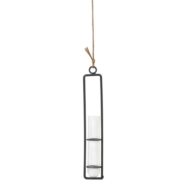 Tyeign Glass Test Tube Vases - Wall Hanging Air Plant Terrarium, Modern Home Decor, Clear Flower Containerclear