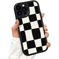 thumbnail image 7 of Compatible with iPhone Case,Aesthetic Design Retro Classic Grids Plaid Checkered Checkerboard Camera Lens Protection Soft Shockproof Cover Phone Case (White,iPhone 14 Pro Max), 7 of 7