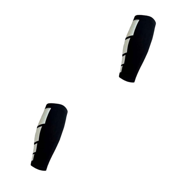 Naiovety 1 pieza de mangas de compresión elásticas para pantorrilla, calcetines largos de soporte para piernas para deportes, gimnasio, ciclismo negro METRO 2piezas Naiovety CBP013964