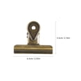 thumbnail image 6 of ETEREAUTY 4-Pack Vintage Coffee Metal Bulldog Clips Binder Clamps for Home, Office, Kitchen Organization, 6 of 6