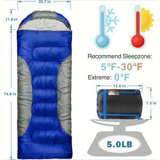 Core Hybrid Sleeping Bag with Adjustable Hood - Walmart.com