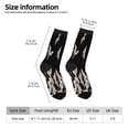 thumbnail image 2 of Bingfone Compression Socks for Women and Men Long Socks for Running Athletic Cycling Nurse- Japanese White Crane, 2 of 6