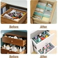 thumbnail image 2 of 16 Pcs Drawer Divider Organizer, 14.5 Inch DIY Adjustable Drawer Dividers for Baby Clothes Cutlery Socks Underwear, Plastic Drawer Separators for Dresser Kitchen Office Bedroom (White), 2 of 14