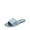 LIGHT BLUE, variant on Women’s Fashion Slide Sandals – Casual Slip-On Flats with Printed Footbed