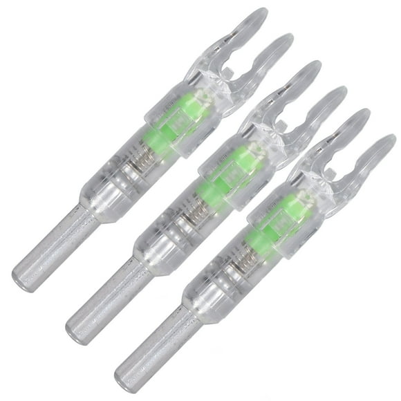 Illuminez Votre Tir à l'Arc de Nuit avec 3PCS 6.2mm Nocks Éclairés!