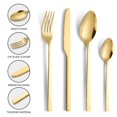 thumbnail image 2 of Golden knife, fork and spoon color box stainless steel tableware, 2 of 10