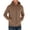 Coffee, variant on Zip Up Hoodie Men Fall Winter Long Sleeve Sherpa Lined Full Zipper Hooded Sweatshirt with Pockets Jacket Cardigan Outerwear