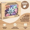 thumbnail image 4 of Puzzle de madera Buffalo Games Simple Suculent, 500 piezas, 4 of 6