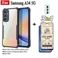 thumbnail image 1 of Samsung A34 5g Funda A Prueba De Golpes Para A54 A53 A73 A53 A04 A14 A13 A12 A04e Película Esmerilada De Cerámica + De Lente De Cámara Gao Jiahui unisex, 1 of 1