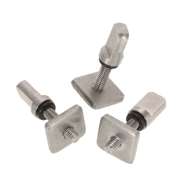 Eigraketly Paquete de 5 tornillos de montaje de acero inoxidable, tamaño compacto, perno de metal, fijadores de paleta de pie, suministros para Herramientas y ferretería
