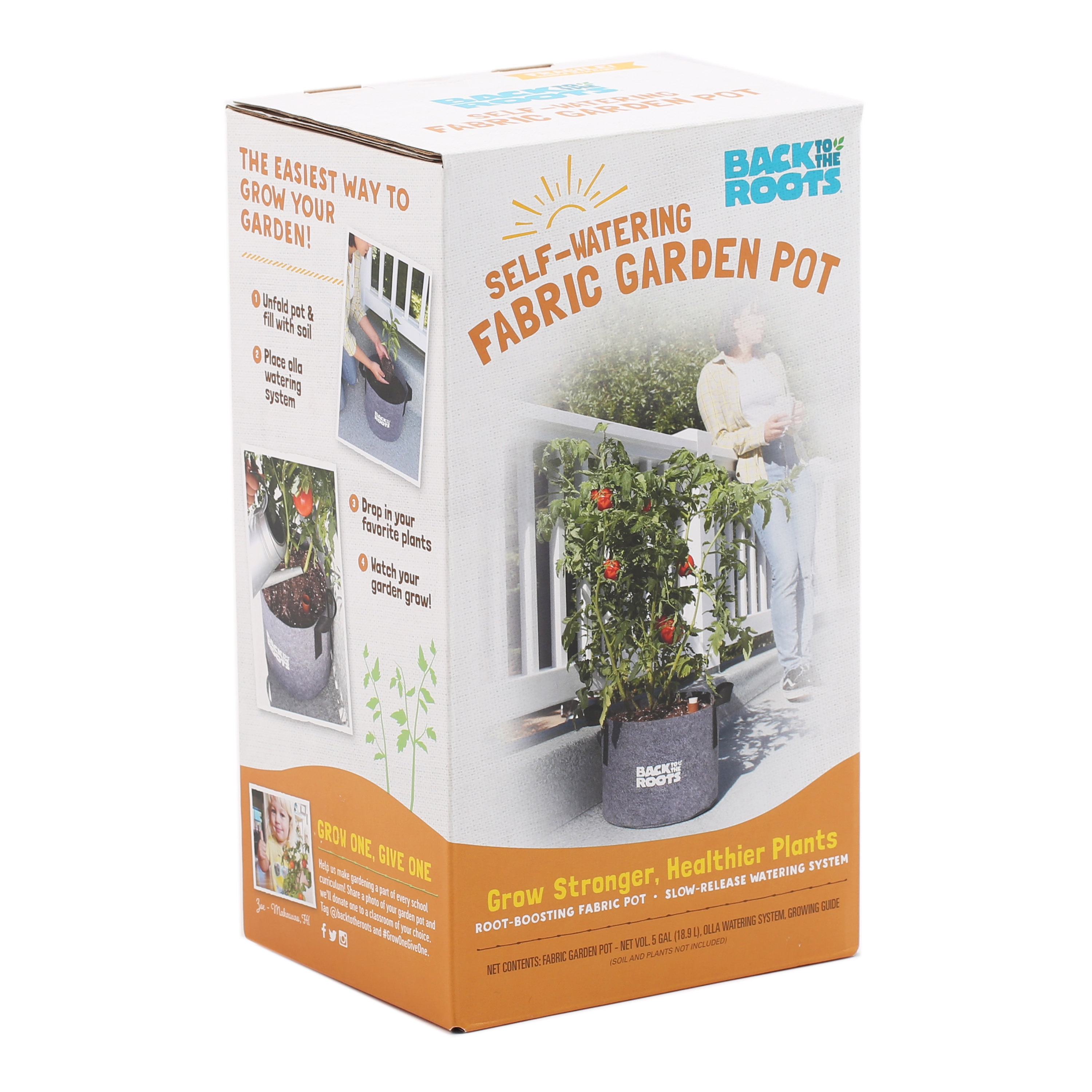 Self-Watering Fabric Garden Pot – Back to the Roots