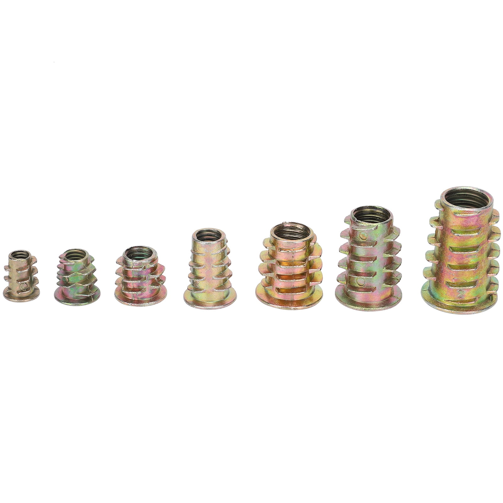 125Pcs Insert Wood Nut Hex Drive Furniture Head Hardware Fasteners Industrial Supplies 