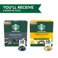 thumbnail image 3 of (6 pack) Starbucks by Nespresso Vertuo, Espresso Light and Dark Roast Nespresso Pods, 120 Count, 3 of 10