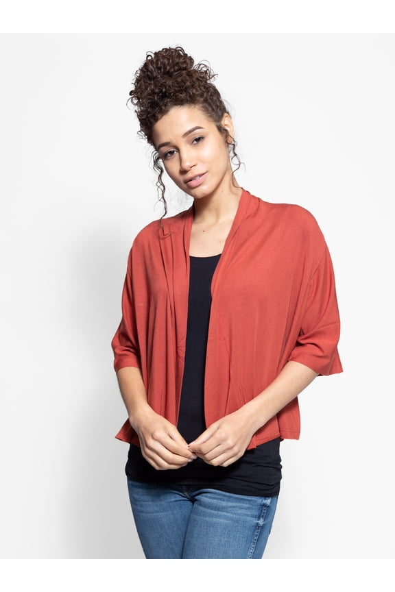 Elbow Slv. ModalCropped Cardi