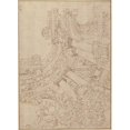 thumbnail image 3 of Agostino Mitelli 11x14 Black Modern Framed Museum Art Print Titled - Foreshortened View of a Ceiling Corner Decorated with Columns, Urns and Putti Handing Garlands (1609-60), 3 of 5