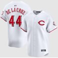 thumbnail image 1 of Camiseta clásica de béisbol blanca número 2 de Elly De La Cruz de los Cincinnati Reds, con número de estrella bordado.-L, 1 of 2