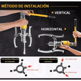 thumbnail image 4 of Puller De Rodamiento Hidráulico De Tres Garras De 5 Tonelada Amarillo/Gris, 4 of 5