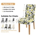 thumbnail image 5 of Set of 4 Lemon Theme Dining Chair Covers Lovely Bright Fruit Pattern Washable Polyester Stretch Slipcovers Removable Seat Protector for Bright Kitchen, 5 of 6