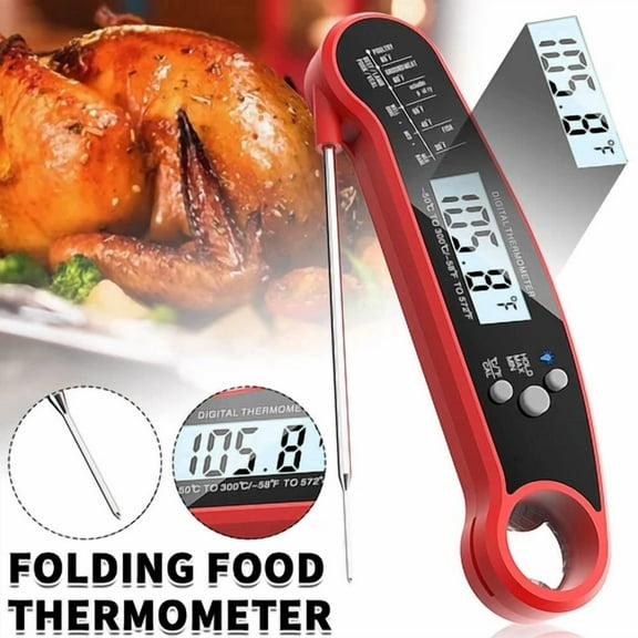 Instant Read Digital Meat Thermometer Bbq Grill Smoker For Kitchen Food Cooking