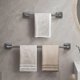 thumbnail image 3 of Toallero de aluminio sin perforación, organizador de toallas de baño, barra de toalla autoadhesiva, estantes de baño, barra de toalla de mano, 3 of 4
