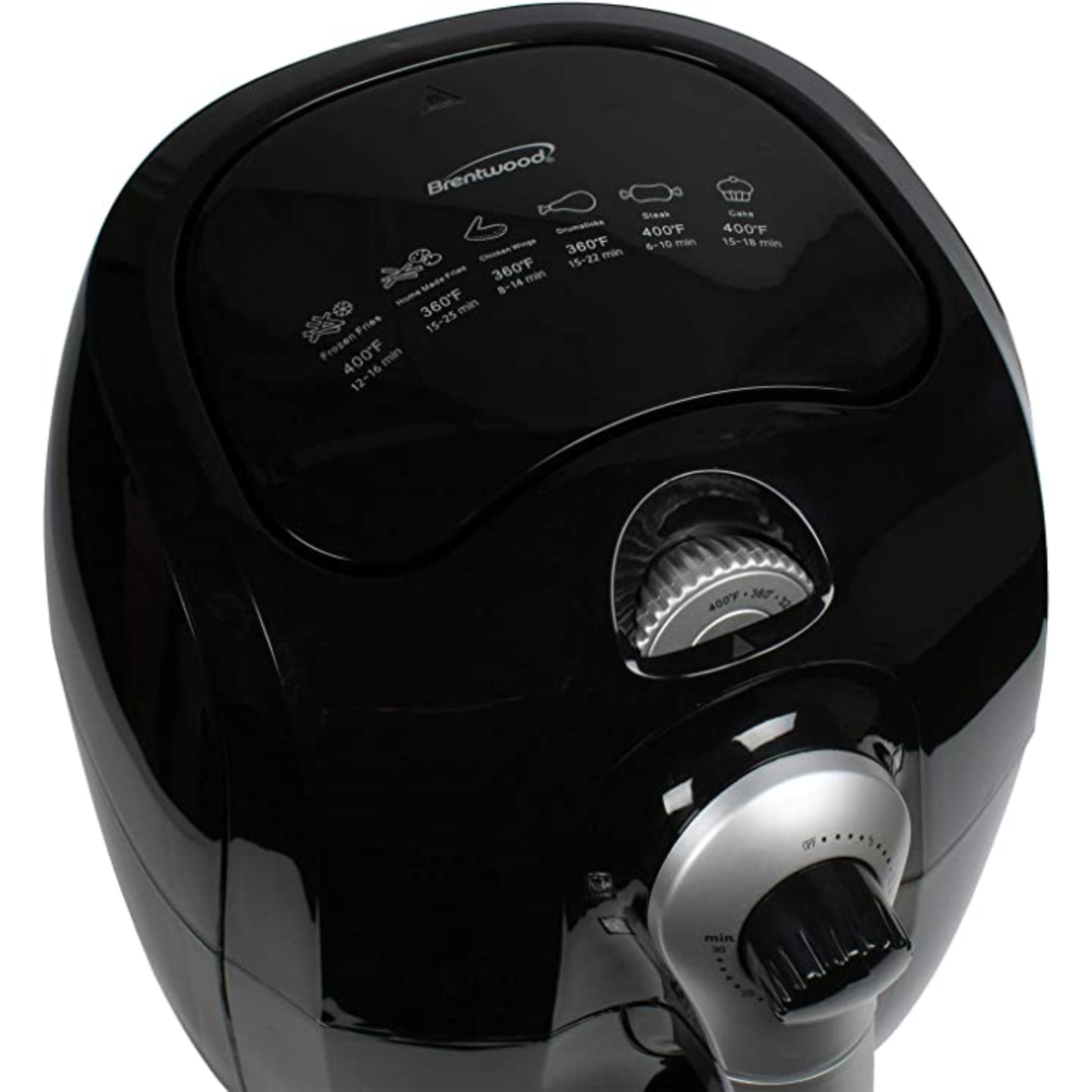 Brentwood 1 qt. White Small Electric Air Fryer with Built-in Timer and Temp  Control 985115744M - The Home Depot