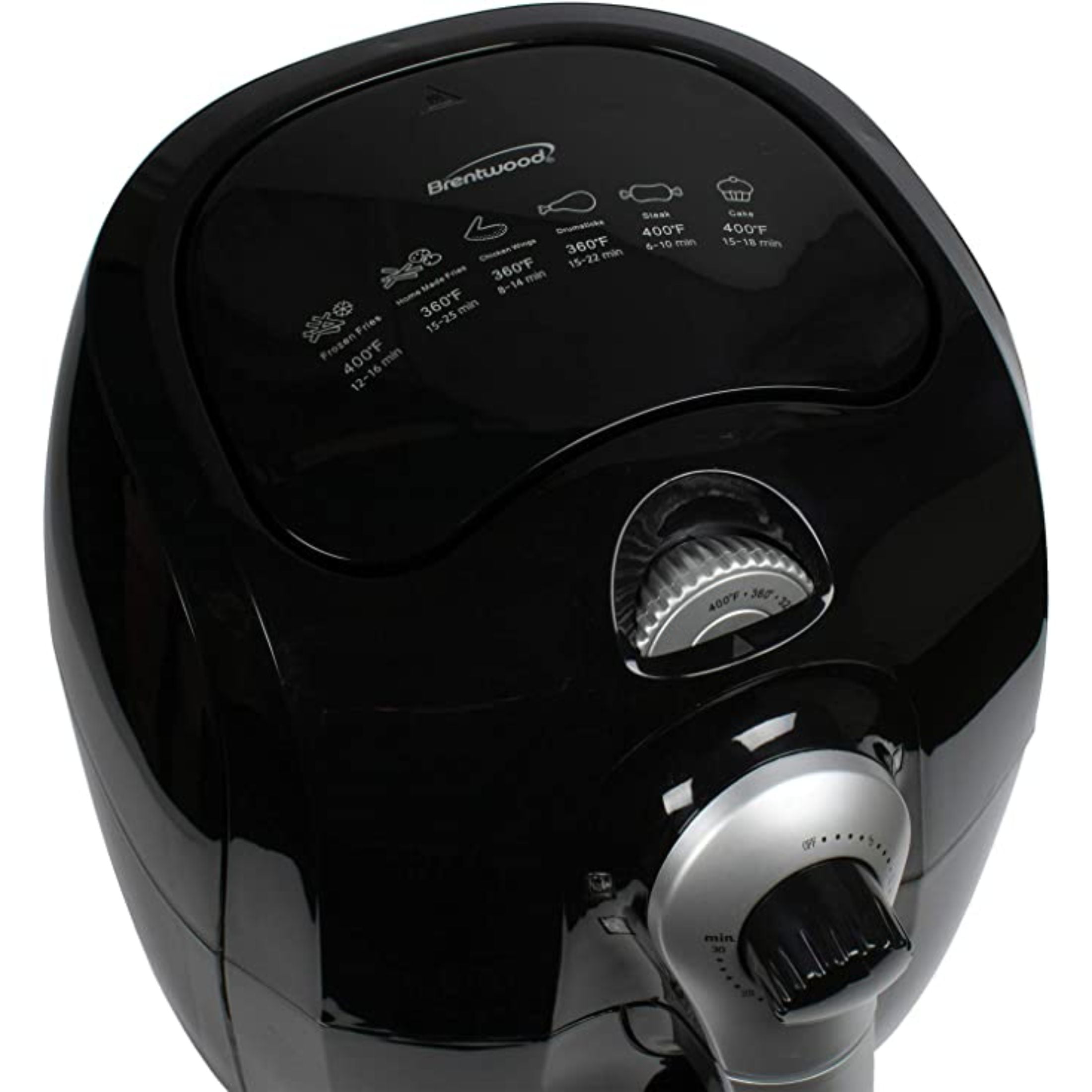 Brentwood New 3.7qt. Electric Air Fryer with Timer and Temp. Control - Black