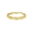 thumbnail image 2 of Keepsake Twist Stackable Anniversary Ring in 18k Yellow Gold over Sterling Silver, 2 of 4