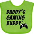 thumbnail image 3 of Inktastic Daddy's Gaming Buddy with Controller Boys or Girls Baby Bib, 3 of 4