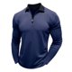 thumbnail image 1 of pstuiky hombres de manga larga, Camiseta de manga larga con cuello alto y cremallera para hombre, blusa lisa con cuello vuelto y manga larga top de hombre xxl, 1 of 5