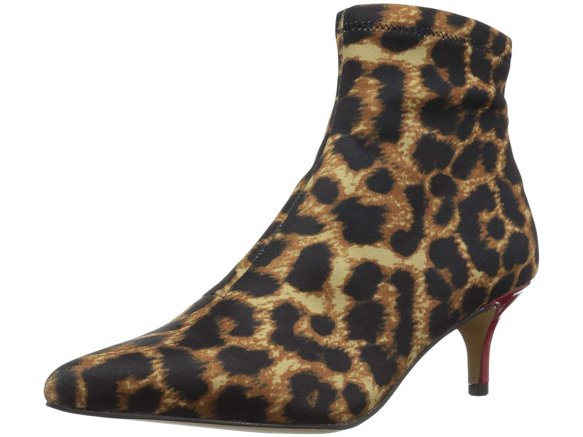 Betsey johnson leopard hot sale boots