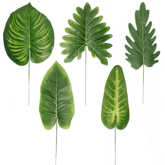 Watermelon Leaves Artificial Eye Leaves Potted Plant Faux Peperomia Vine Basket Plant for Wall Bedroom Office Indoor Outdoor Home Decor