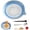 Blue, variant on Gradient Ceramic Grater Plate – Handcrafted Multifunctional Grater for Ginger, Garlic,Cheese, Chocolate, Fruits & Vegetables – Unique Kiln-Fired Glaze, Easy-Pour Spout Includes Cleaning Brush (Green)