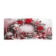 thumbnail image 1 of teapwant Christmas Wreath Pattern Garage Banner, 1 of 5