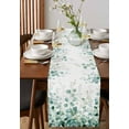 thumbnail image 4 of Eucalyptus Leaves Table Runner 72 Inches, Green Botanical Summer Spring Leaves Bed Runner Dresser Scarves Tabletop for Indoor Outdoor Parties/Ceremony/Banquet, 14" x 72", 4 of 8