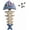 1pc, variant on Quirky Fish Bone Hanging Bird Feeder - 5-Tier Vertical Wild Bird Feeding Station, Unique Garden Decor Art & Weatherproof Resin Ornament, for Bird Lovers and Fishing Enthusiasts (1pc)