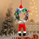 thumbnail image 5 of Ganfancp Coronas de Navidad Colgantes Holiday Tem Tiras Decoración de Navidad Atrezzo Simulación Corona Decoraciones Puerta Colgante Liquidación Ventas Hoy Ofertas Prime 1X Corona, 5 of 6
