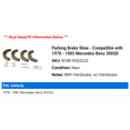thumbnail image 2 of Parking Brake Shoe - Compatible with 1978 - 1985 Mercedes-Benz 300SD 1979 1980 1981 1982 1983 1984, 2 of 2