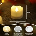 thumbnail image 4 of Topstone tea lights candles with Remote and Timer ,Flameless Candle,Long Lasting Electric Candles,Battery Operated led candles for Wedding,,Chsirstmas ,Halloween Decoration ,Warm White ,Pack of 12, 4 of 8