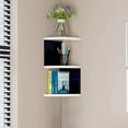 thumbnail image 4 of Twfbrm Corner Shelf Wall-Mounted, Floating Corner Shelves for Wall Organizer, 2-Tier/3-Tier Corner Bookshelves for Living Room, Bedroom, Bathroom, Home Office Kitchen Cabinet Storage Shelf, 4 of 6
